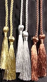 Bronze graduation tassel