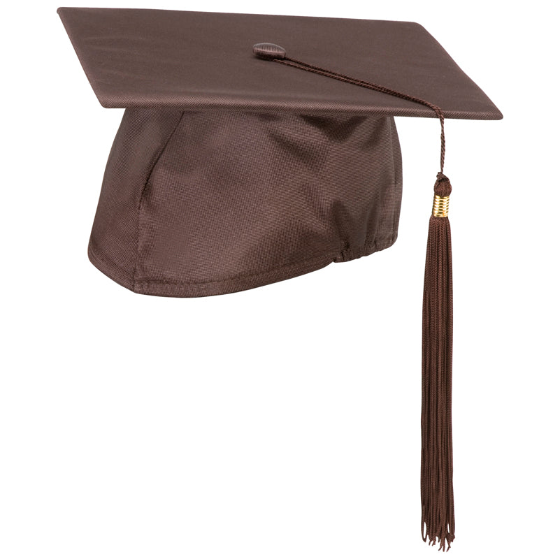 Brown Cap & Tassel Set (With Year Date)