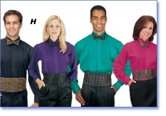 "Colored" Tuxedo Shirt
