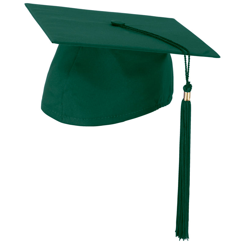 Forest Green Cap and Tassel Matte Finish
