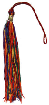 Multi Colored Rainbow Tassels