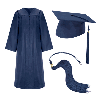 Navy-blue-graduation-cap-and-gown