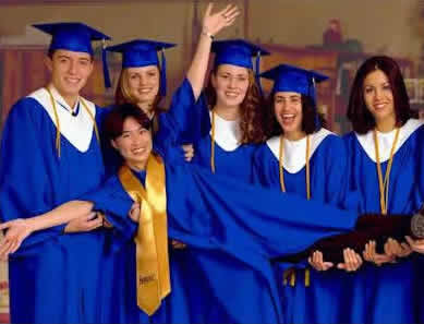 "Official" Cap Gown and Tassel for Graduation