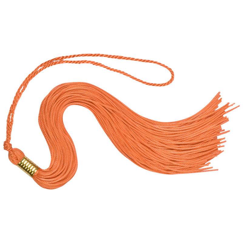 Peach graduation tassel