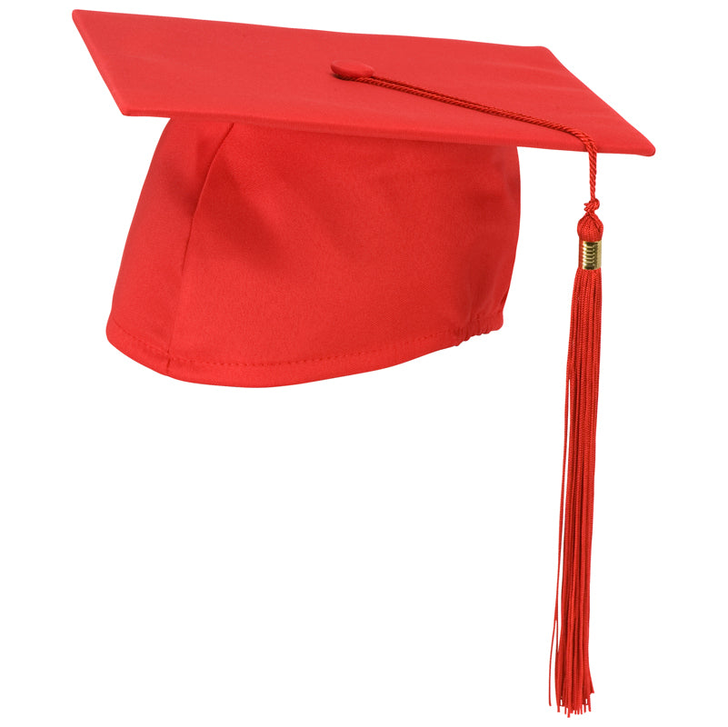 Red Cap and Tassel Matte Finish