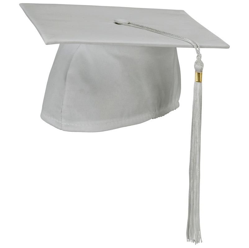 Silver Gray Cap and Tassel Matte Finish