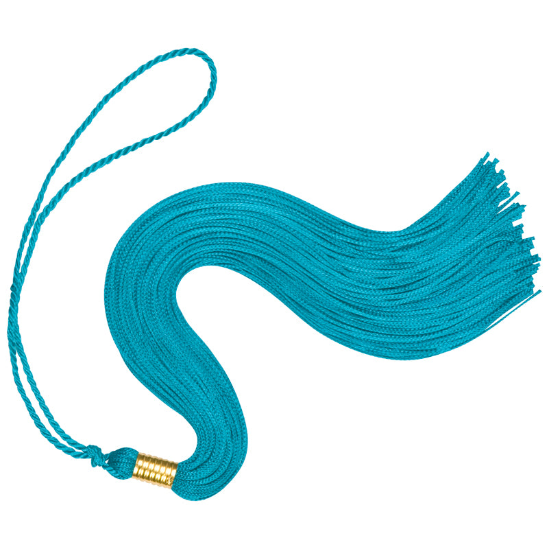 Teal graduation tassel
