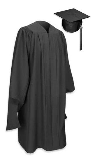 The "VIP " Master Premium Cap and Gown" Optional Velvet Tam