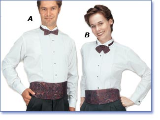 Wing-Tip Collar 1/4" Pleat, Tuxedo Shirt