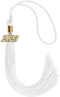 White Graduation Tassels